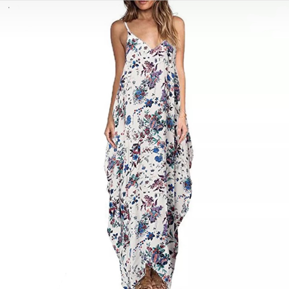 GORGEOUS WHITE FLORAL DRESS🌸🌸🌸🌸🌸🌸🌸🌸 👗👗👗